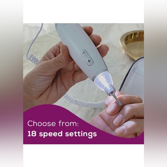 *SOLD* Professional Electric 24 piece Nail Drill Set for Pedicure & Manicure - Picture 3 of 6